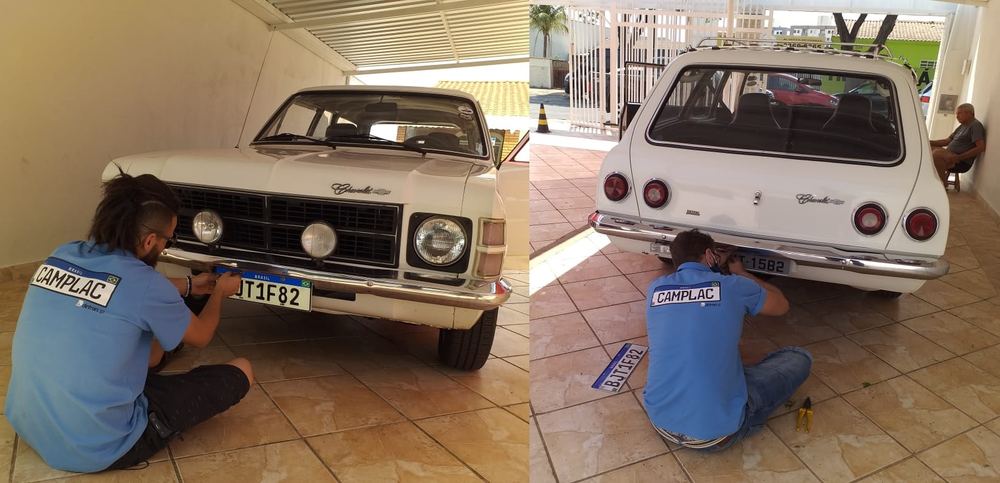 Emplacamento em Chevrolet Opala clássico