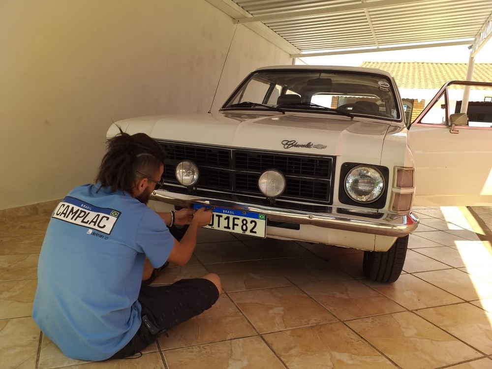 Emplacamento em Chevrolet Opala clássico