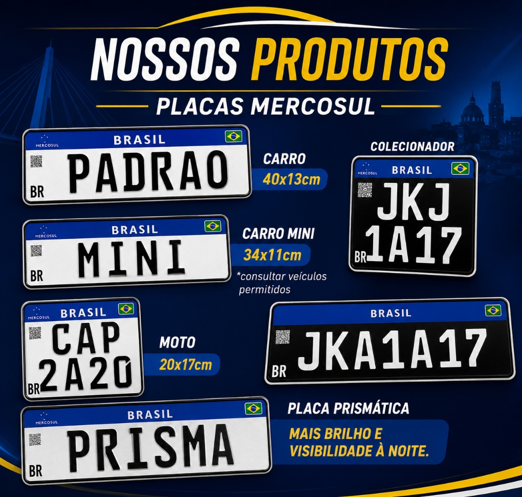 Placas Mercosul - Camplac